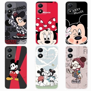 เคส วีโว่ VIVO Y02S Case การ์ตูน Mickey Minnie Soft TPU เคสซิลิโคน โทรศัพท์มือถือ ซิลิโคนแบบนิ่ม เคส