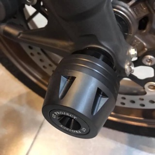 กันล้มแกนล้อหน้า สีดำล้วน CB-CBR650 ใส่ได้รถปี2013-19