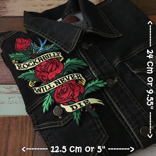 รอยสัก Rockabilly Tattoo Rocker ไบค์เกอร์ ตัวรีดติดเสื้อ อาร์มรีด อาร์มปัก ตกแต่งเสื้อผ้า หมวก กระเป๋า แจ๊คเก็ตยีนส์ ...