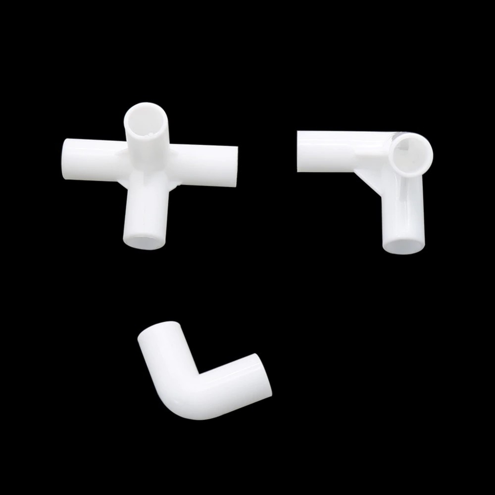 ขั้วต่อพีวีซีด้านใน 12 มม. ข้อศอกตรง 4-Way Multi-angle 3-Way PVC Joint (1 ชิ้น)