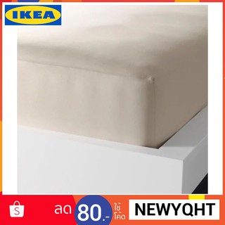 IKEA แท้ค่ะ คุณภาพดีมากๆ ผ้าปูที่นอนรัดมุม สีเบจ มี 6 ขนาด