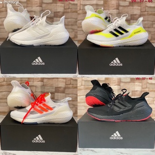 สินค้าพร้อมส่ง รองเท้าผ้าใบ Addias Ultraboost 21ฝงานไฮเอนด์พร้อมอุปกรณ์ รองเท้าผ้าใบ รองเท้าวิ่งออกกำลังกาย