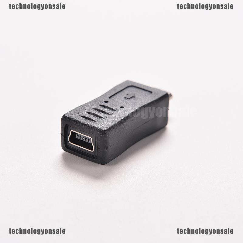 (TNS) อุปกรณ์เชื่อมต่อข้อมูล Mini USB Female to Micro USB Male F / M