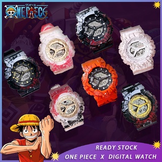 นาฬิกาข้อมือดิจิตอล One Piece Jam Tangan Lelaki Dragon Ball สไตล์สปอร์ตสําหรับผู้ชายผู้หญิง