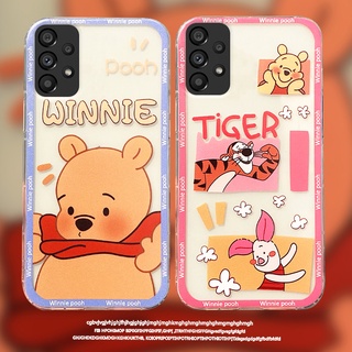 เคสโทรศัพท์มือถือ ซิลิโคนนุ่ม ใส ลายหมี วินนี่น่ารัก สําหรับ Samsung A33 A53 A73 A23 A13 5G LTE 5G A53 A33 A73 A23 A13 5G LTE 5G