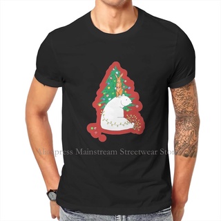 Classic Printed Cotton T-Shirt Round Neck High Quality Christmas Bear Print Harajuku Style For Men