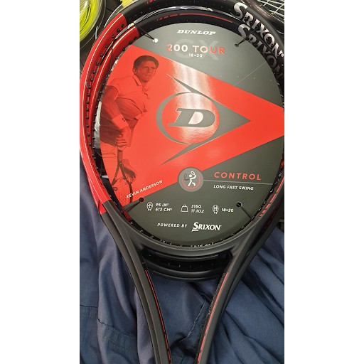 ไม้เทนนิส Dunlop สีเเดง