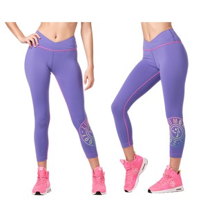 Zumba Original V High Waisted Instructor Crop Leggings (กางเกงเลคกิ้งออกกำลังกายซุมบ้าและโยคะ)