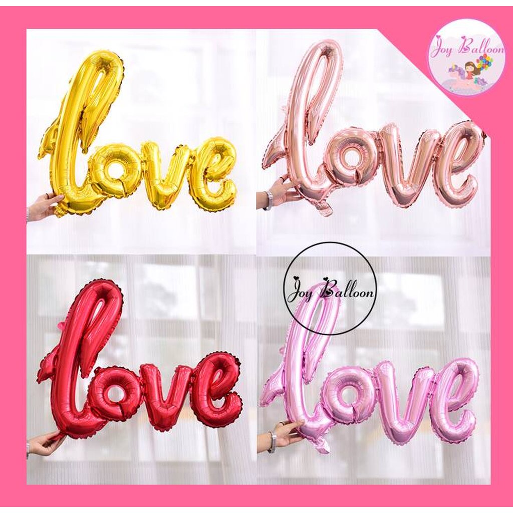 ลูกโป่งบอกรัก Love ฟอยล์บอกรัก เลิฟ มี 2 ขนาด รูปที่ 6