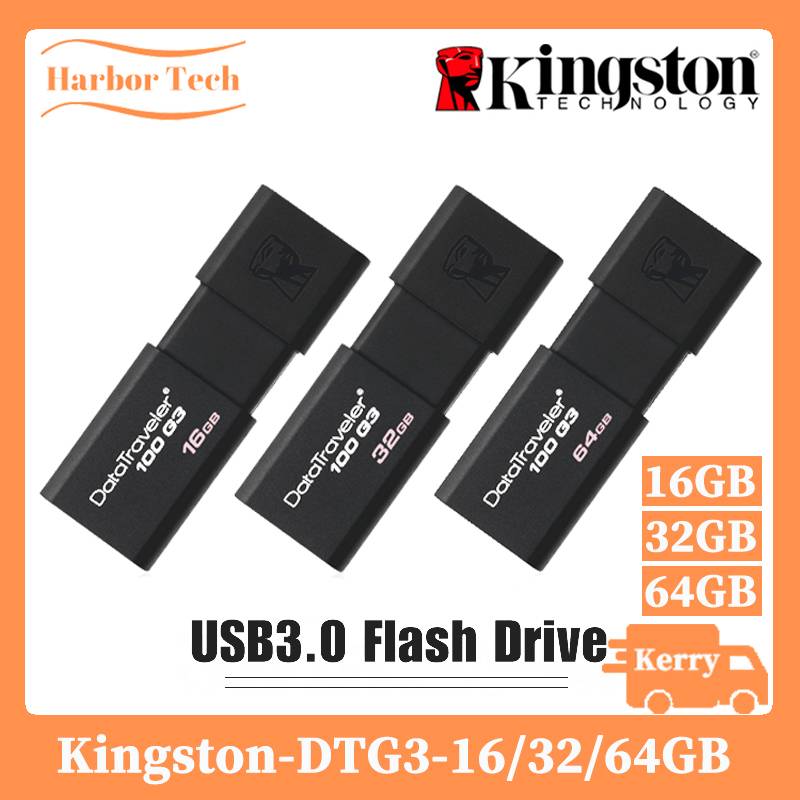 Kingston DataTraveler 100 G3 USB Flash Drives 1664GB USB 3.0 Pen Drive