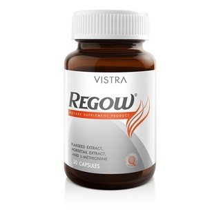 **หมดอายุ 2023****ใหม่** Vistra Regow 30 Capsules**NEW** บำรุงเส้นผม หลุดร่วง