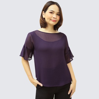 MIKIKO Blouse MI-B369 ชีฟองอังโกร่า IGPU20-4-SL9