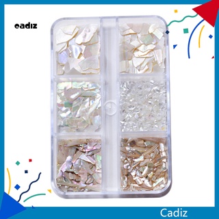 Cadi อุปกรณ์ตกแต่งเล็บ เลื่อม แบบบางเฉียบ 1 กล่อง