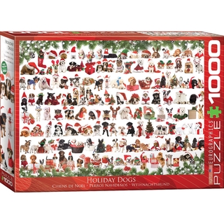 HOLIDAY DOGS - จิ๊กซอว์ 1000 pc PUZZLES EUROGRAPHICS