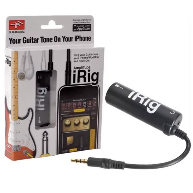 igootech iRig AmpliTube Effect Guitar อุปกรณ์เพิ่มเอฟเฟคเสียงต่อกีต้าร์ กับ iphone (Black)