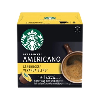 STARBUCKS BY NESCAFE DOLCE GUSTO AMERICANO VERANDA BLEND 12 แคปซูล 1 กล่อง