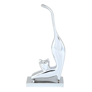 Other home accessories DECORATE CAT NEKY 11.5X24 CM SILVER HLS Home decoration Home &amp; Furniture อุปกรณ์ตกแต่งบ้านอื่นๆ ข