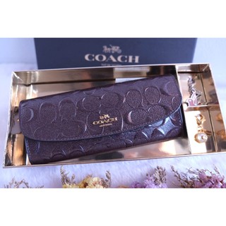 Coach F23397 กระเป๋าตังค์หนังแก้ว