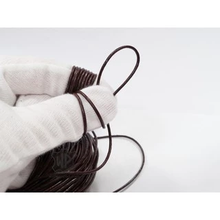 เชือกหนังแท้เส้นกลม10หลา มีขนาด 1มม,1.5มม, 2มม, 2.5มม, 3มม, 4มม, 5มม. Genuine Leather Round Cord