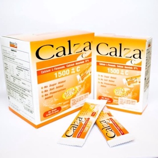 Calza-c (calcium ผสม vitamin c)รูปแบบใหม่ แบบชง 30ซอง