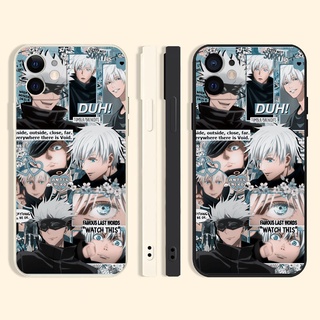 Gojo Satoru เคสไอโฟน 11 8พลัส jujutsu kaisen เคส iPhone 12 13 pro max Xr Xs X 7 8 plus se2020 phone case นิ่ม