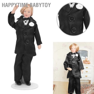 Happytime เครื่องแต่งกายตุ๊กตาเจ้าบ่าว สำหรับบ้านตุ๊กตา ขนาดเล็ก สเกล 1/12