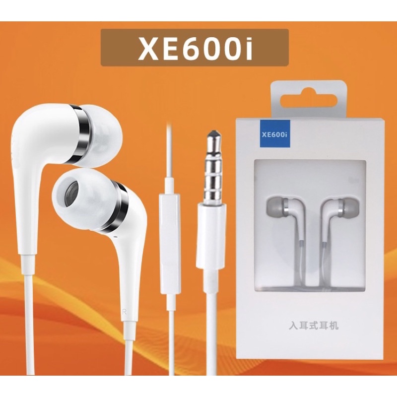 หูฟังวีโว่ หูฟัง For VIVO XE600i อินเอียร์ พร้อมแผงควบคุมอัจฉริยะ ไมโครโฟนในตัว ช่องเสียบ 3.5 mm รอบ