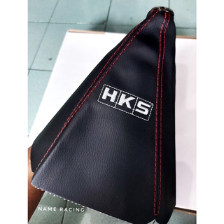 ถุงเกียร์หนังเย็บด้ายแดง ปักลาย HKS เหมาะสำหรับรถเก๋งทุกรุ่นปักลายอย่างดีงานเนียนค่ะ