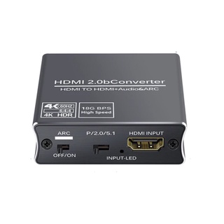 HDMI 2.0b Audio Extractor Converter HDMI + Optical Toslink SPDIF + 3.5มม.รองรับ HDCP 2.2 ARC RGB