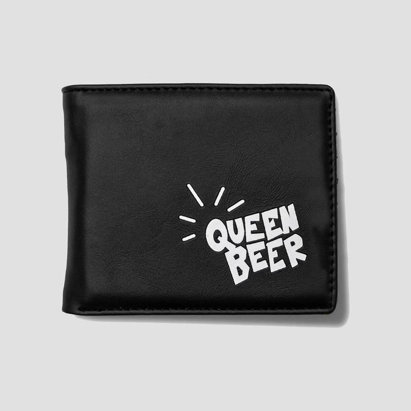 QUEENBEER - WALLET QUINCY BLACK ORIGINAL BRAND