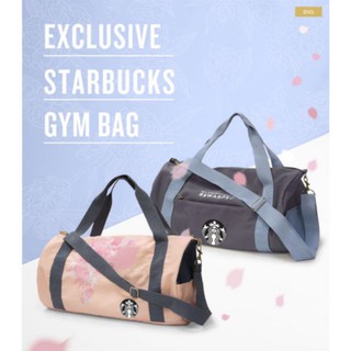 ⭐️พร้อมส่ง⭐️ กระเป๋า NEW!!  STARBUCKS GYM BAG 2019 สีชมพู