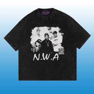 เสื้อยืดแขนสั้น ขนาดใหญ่ พิมพ์ลาย TOXIC1805 NIGGAZ พร้อมเสื้อยืด ATTITUDE NWA