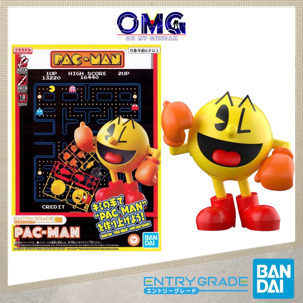 Bandai Entry Grade Pacmodel 60429 Pac Model PacMan Doodle Pac Man Model Pac-man Plamo Model Kits OMG