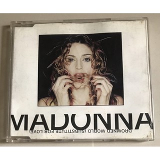 ซีดีซิงเกิ้ล ลิขสิทธิ์ มือ 2 สภาพดี...250 บาท “Madonna”ซิงเกิ้ล"Drowned World/Substitute for Love"*แผ่นหายาก*