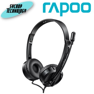 RAPOO HEADSET (หูฟัง) H120 (HT-H120-BK) BLACK