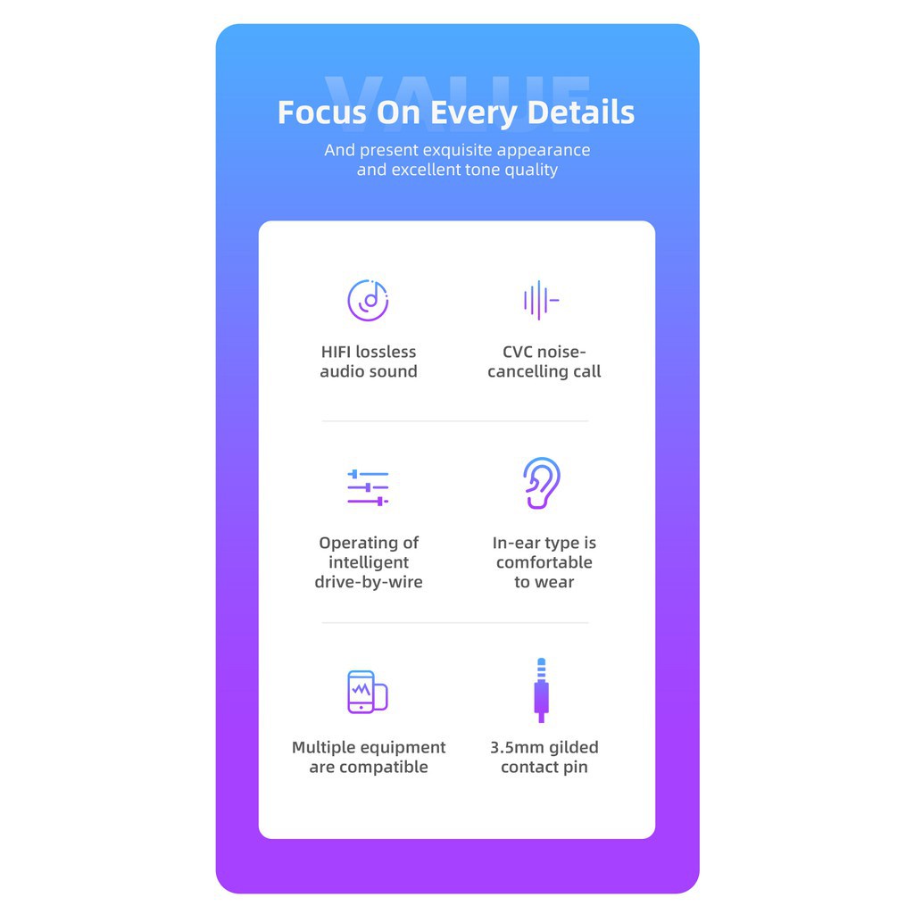 Qkz AK6-X หูฟังอินเอียร์ ไดนามิก พร้อมไมโครโฟน พร้อมเบส