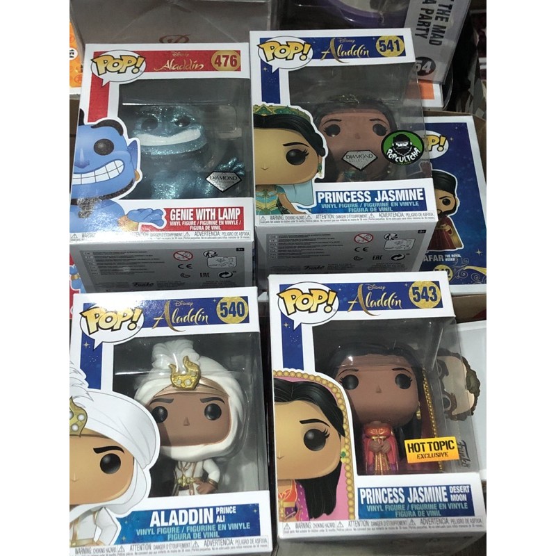 POP! Funko จากเรื่อง Aladdin อะลาดิน jasmine จัสมิน genie จีนี่ ของแท้ 100% มือหนึ่ง