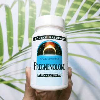 เพรกนิโนโลน Pregnenolone 25 mg 120 Tablets (Source Naturals®)