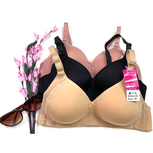 36-46 Cup B/C Plus Size Women Bra Full Cup Coverage Non Wired Ladies Bra Baju Dalam Perempuan Bra136