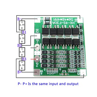 4s 30 a 12 . 8 v w/balance 3 . 2 v lifepo 4 life 18650 แผ่นบอร์ดโมดูล bms pcb ป้องกันแบตเตอรี่