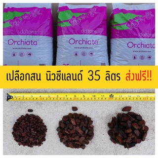 เปลือกสน นิวซีแลนด์ กระสอบ 35ลิตร [ส่งฟรี] วัสดุปลูกไม้ด่าง ไม้ใบ