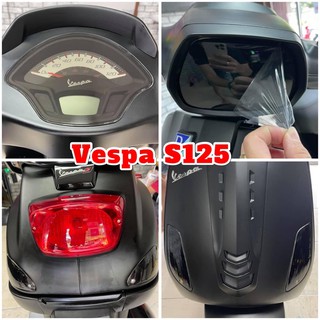 ฟิล์มกันรอยชุดไฟNew Vespa S125 i-getไมล์/ไฟหน้า/ไฟเลี้ยวหน้า+หลัง/ไฟท้าย