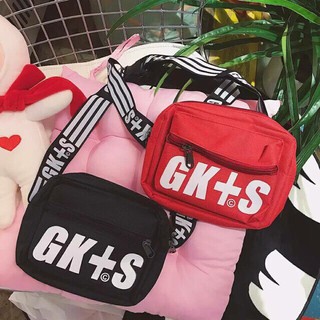 พร้อมส่ง!! กระเป๋าสะพาย GK+S สะพายข้าง-คาดอก-คาดเอวได้ ฮิตเฟร่อออ (พร้อมส่ง)