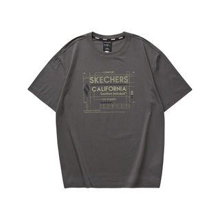 Skechers สเก็ตเชอร์ส เสื้อผ้ายืดแขนสั้น ผู้ชาย Knit Short Sleeve Tee-L222M006-02LB