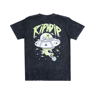 SLUM LTD - RIPNDIP SM22 Abduction Tee Black Mineral Wash