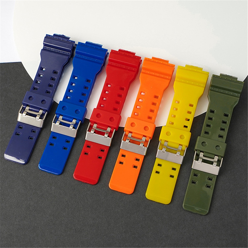 สายนาฬิกาข้อมือเรซิ่นสําหรับ Casio G-Shock GA-100/110/120/150/200/300/400/700 GD-100/120 G-8900 GW-8900 GLS-100