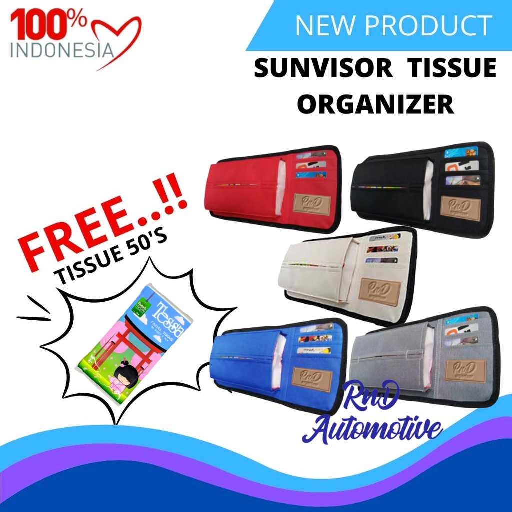 11041 - Sunvisor Tissue Organizer อุปกรณ์กระดาษทิชชู่ในรถยนต์ฟรีทิชชู่