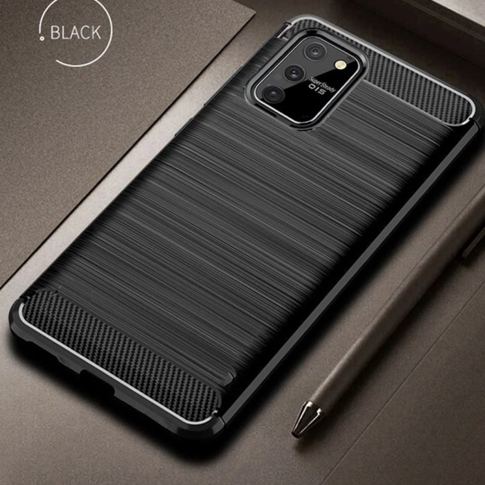 Samsung S10 LITE 2020 CARBON FIBER CASE RUGGED SOFT SHOCKPROOF CASING