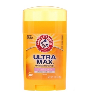 💯✅ พร้อมส่ง ของแท้100%Arm&amp;Hammer ultra max powder fresh 28g.