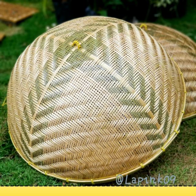 ฝาชีครอบอาหาร ไร้สี(สีธรรมชาติเคลือบเงาสวนงามงานใหม่)จักสานหัตถกรรม (19 นิ้ว 22 นิ้ว 25 นิ้ว 28นิ้ว)